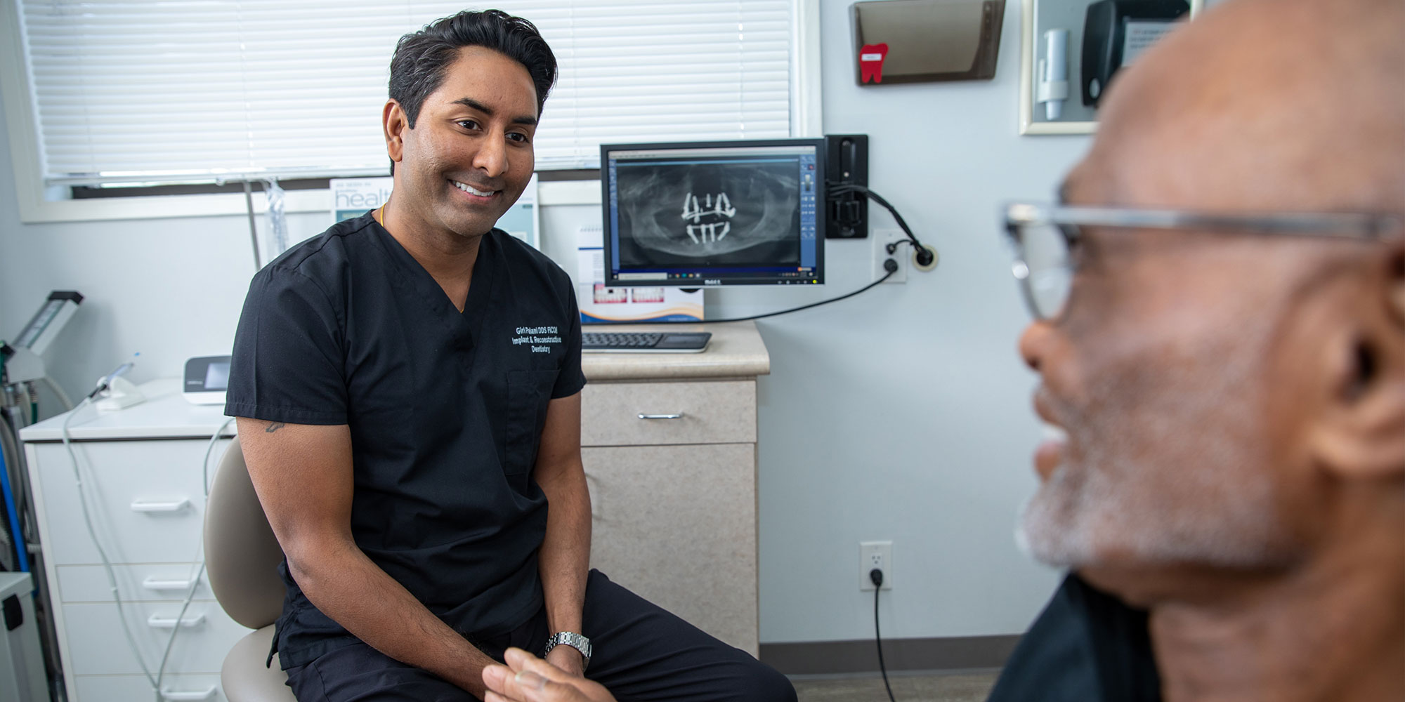 dental patient with Dr. Palani