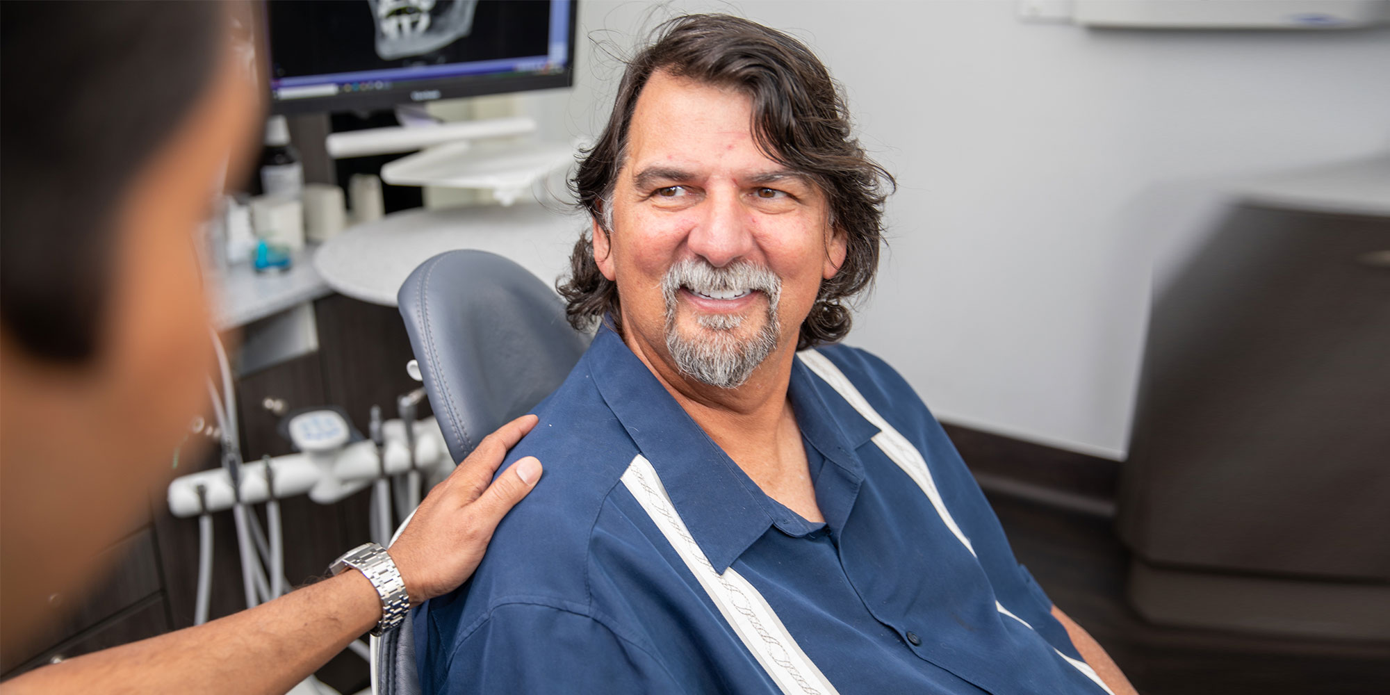 dental patient smiling